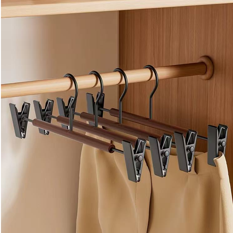 【整理师推荐】高端实木家用无痕裤架