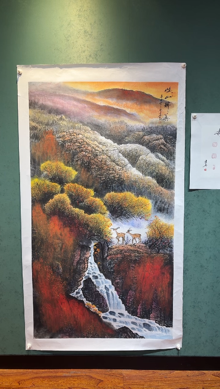 国画周建真老师绘画作品（带印屏带鸟巢书）26-25