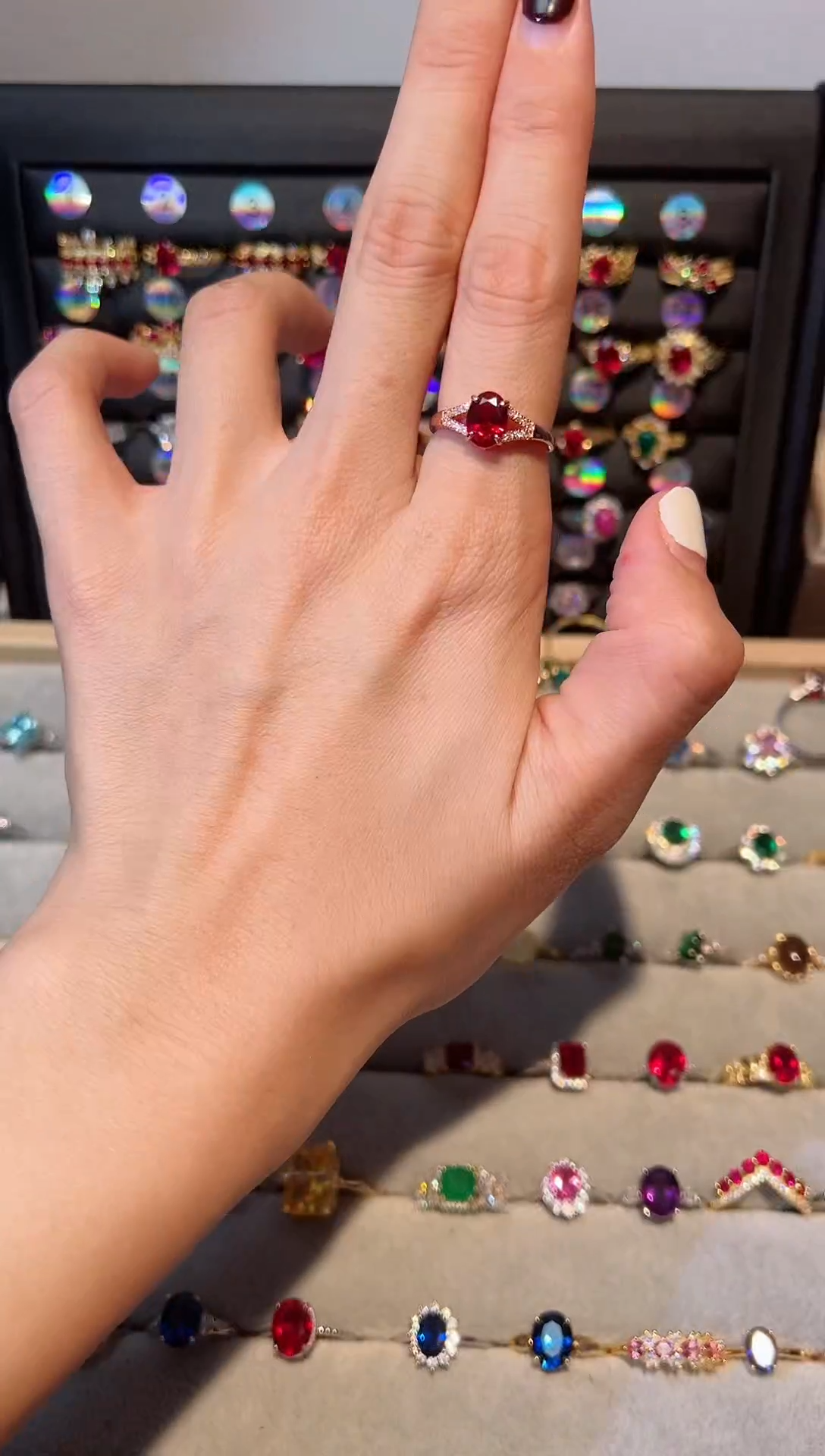 【闪购商品】红宝石戒指银S925镶嵌0000