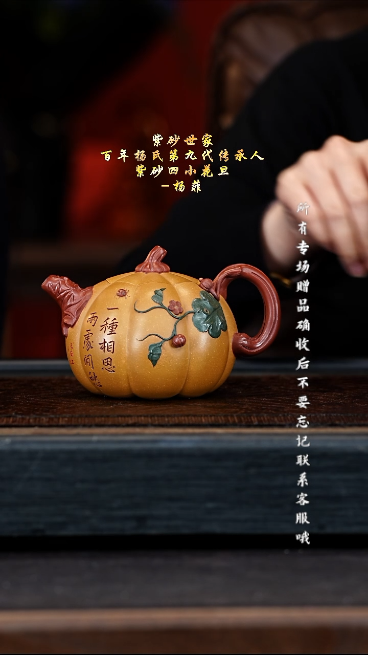 宜兴紫砂YF 段泥 南瓜 350cc