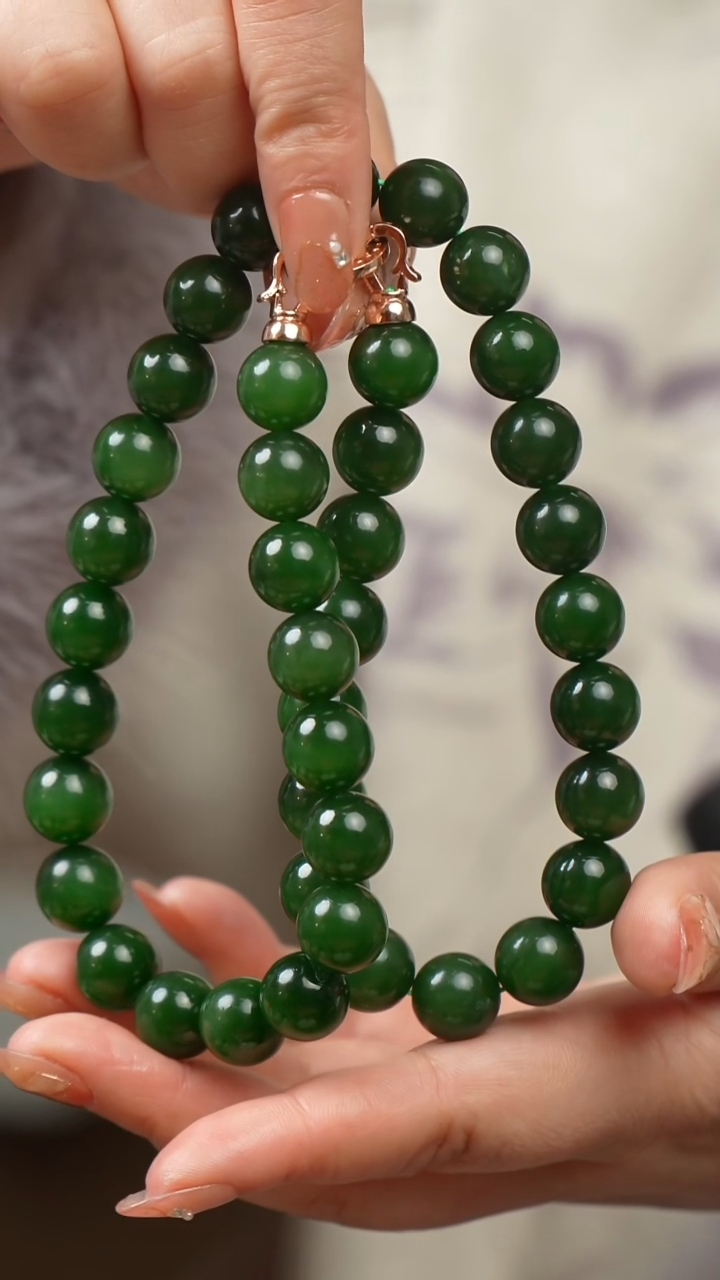 未镶嵌和田玉挂件手串
