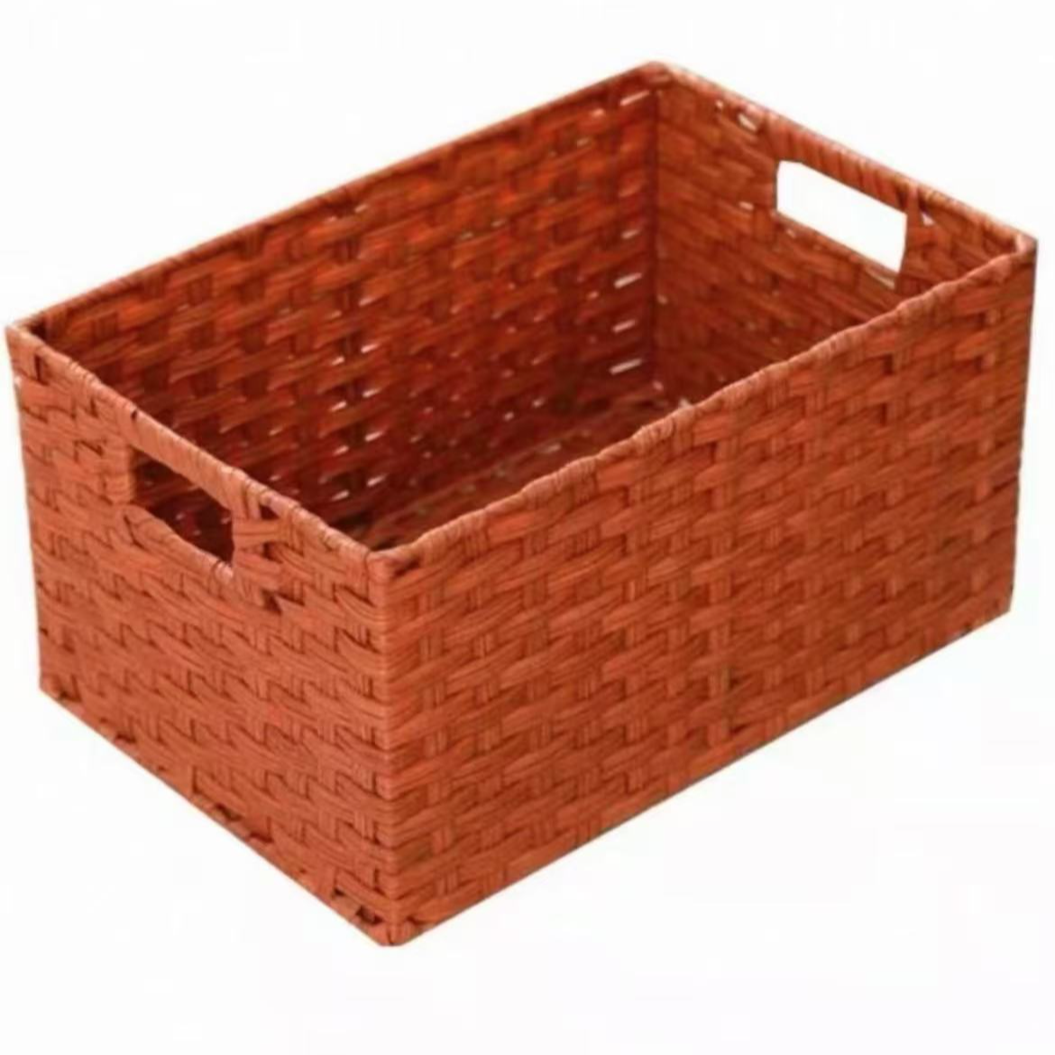 XC108（拍一发二）手工编制家用桌面收纳筐