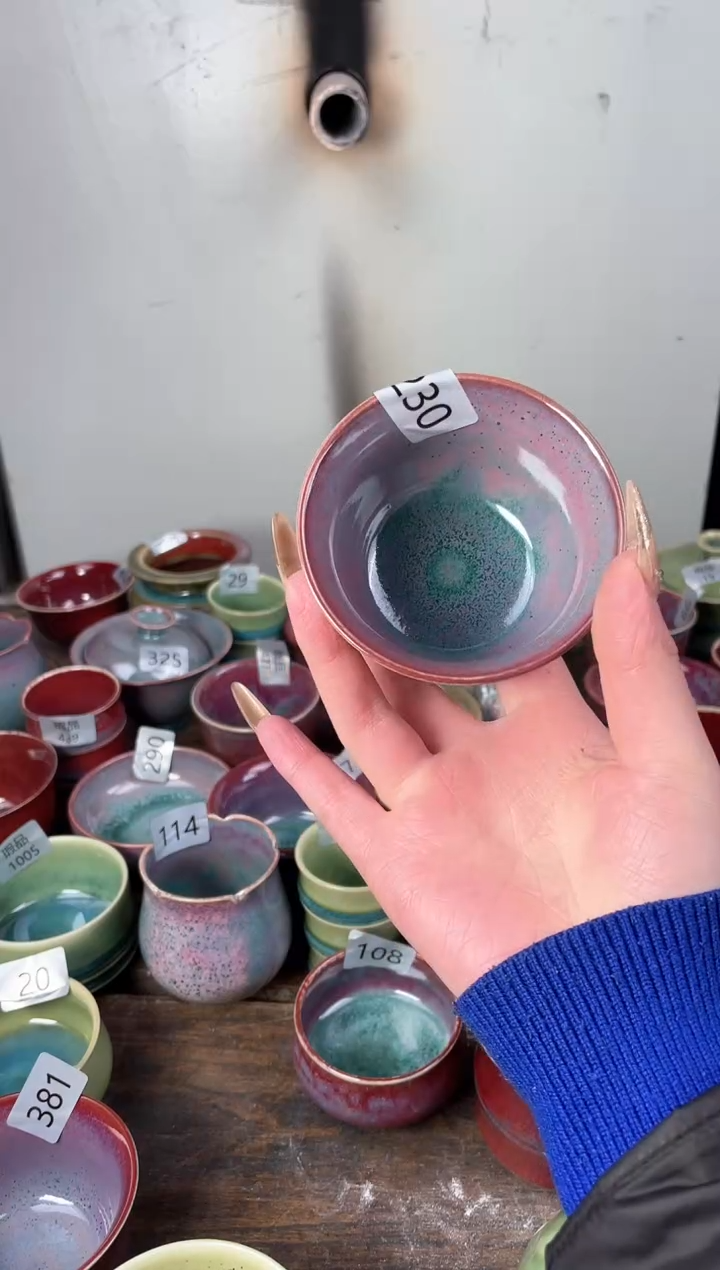 【闪购商品】摆件钧瓷手工茶器窑变