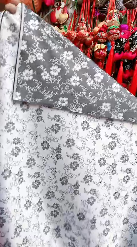 棉灰色花织锦45*45