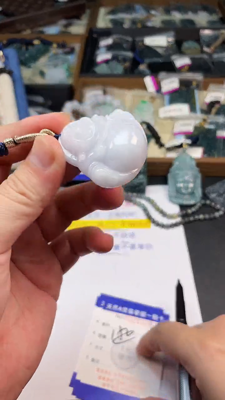 翡翠未镶嵌颈饰 多样性发其一