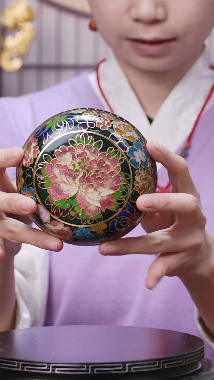 【闪购商品】非遗技艺 银蓝捧盒绿色