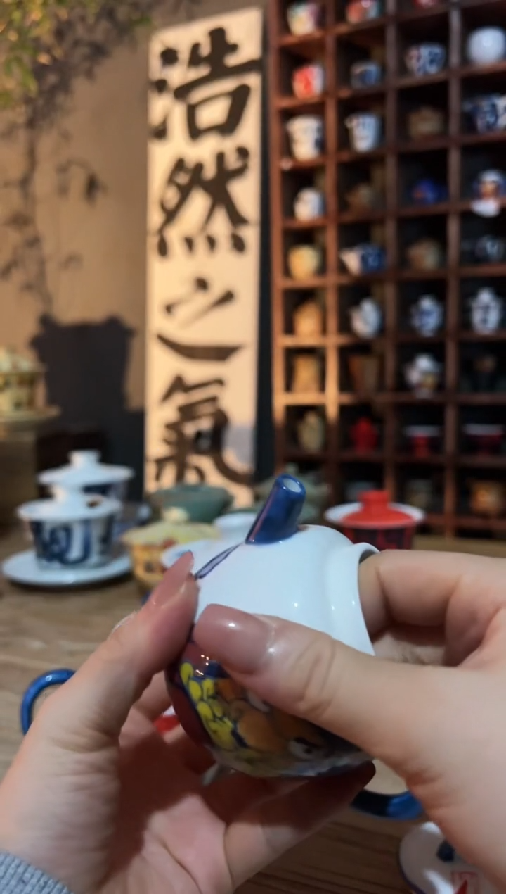 【闪购商品】观云听雨原创手绘茶具