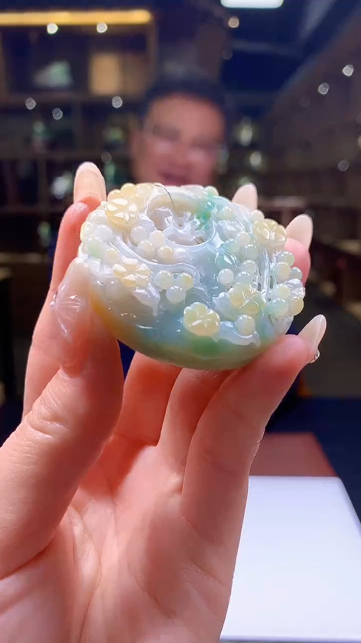 【闪购商品】定制翡翠未镶嵌8054jj-毛货挂件88