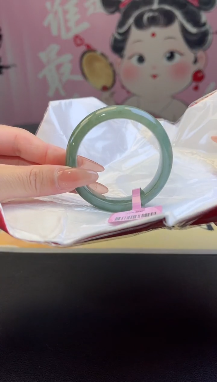 【闪购商品】翡翠手镯未镶嵌翡翠手镯（微瑕）8