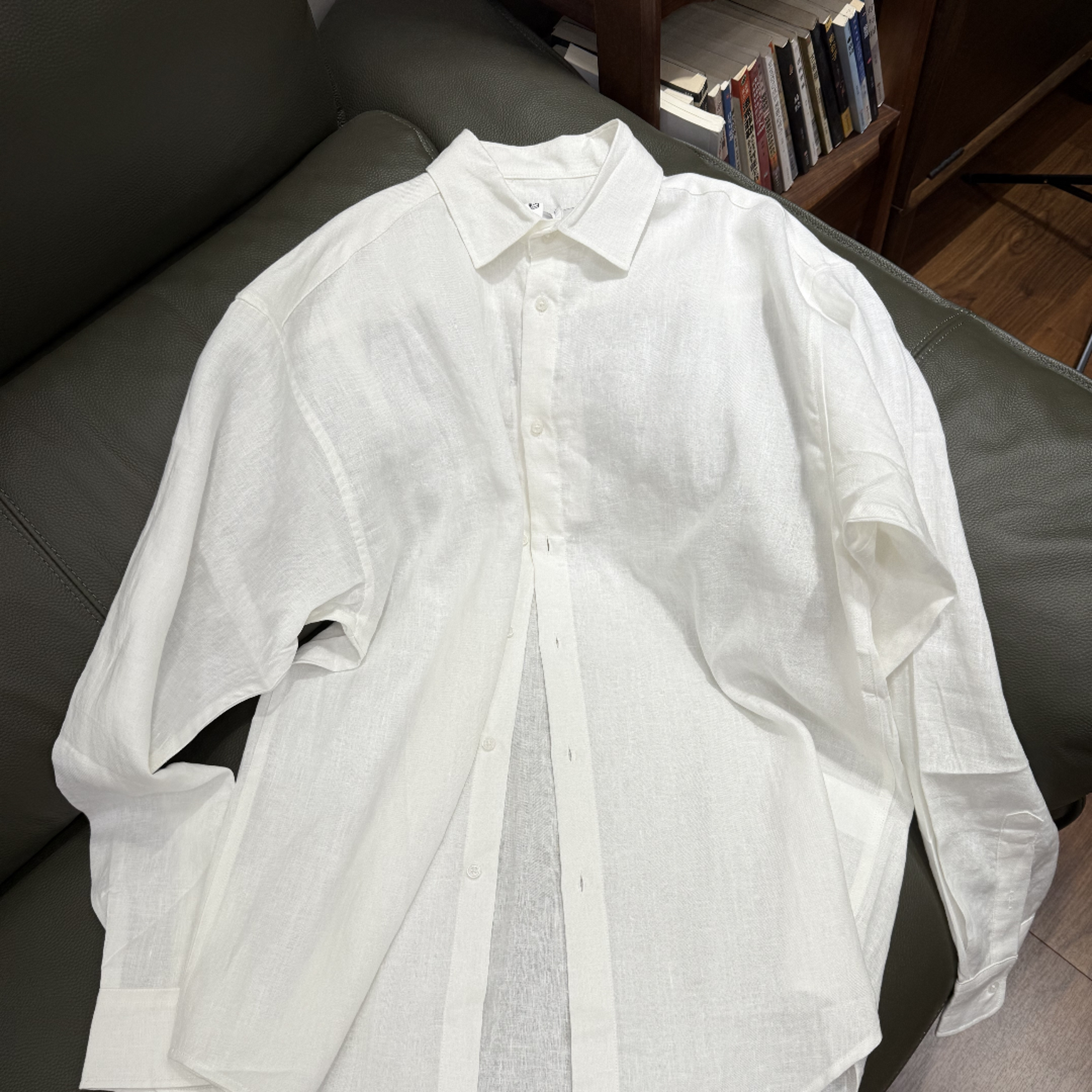 宽松【战马亚麻衬衫】男女同款，D28144