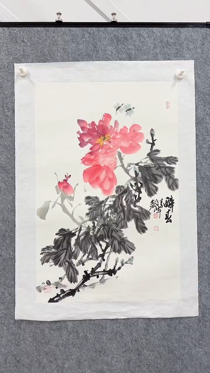 国画李文峰2.8平尺花鸟