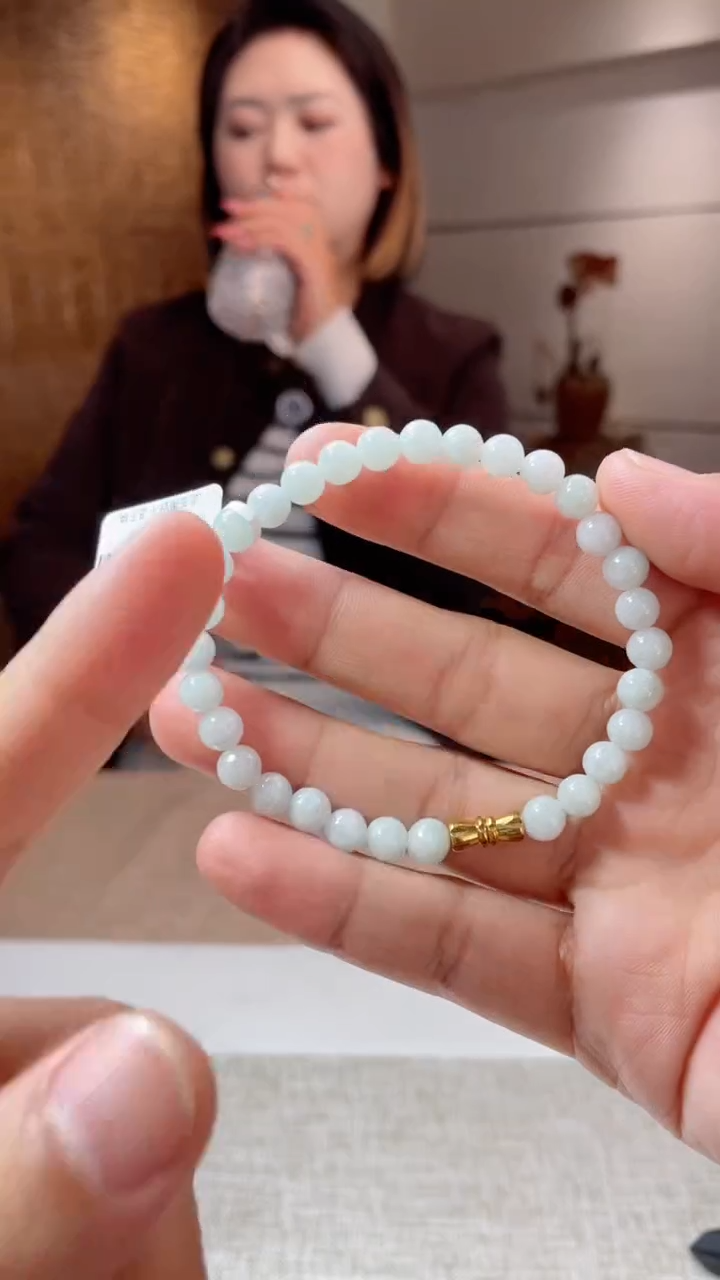 未镶嵌手链翡翠珠串
