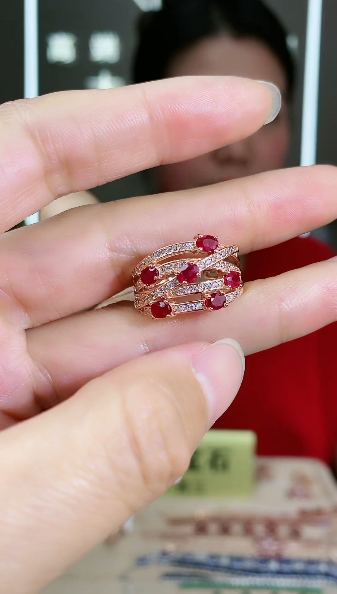 【闪购商品】红宝石手饰银S925镶嵌手饰