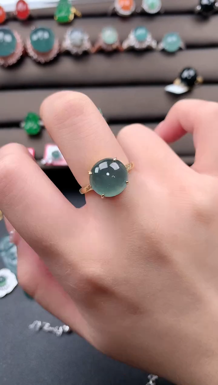 【闪购商品】翡翠戒指银S925镶嵌542141