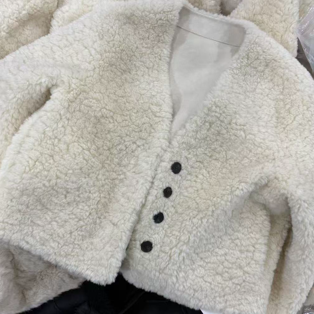 『雨美 Show』7556韩版时尚百搭毛毛外套