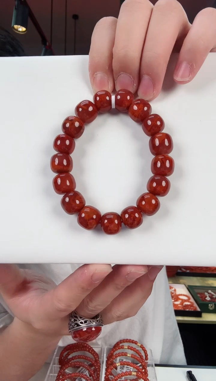 【闪购商品】南红玛瑙瓦西老型手串13+未镶嵌一个/条