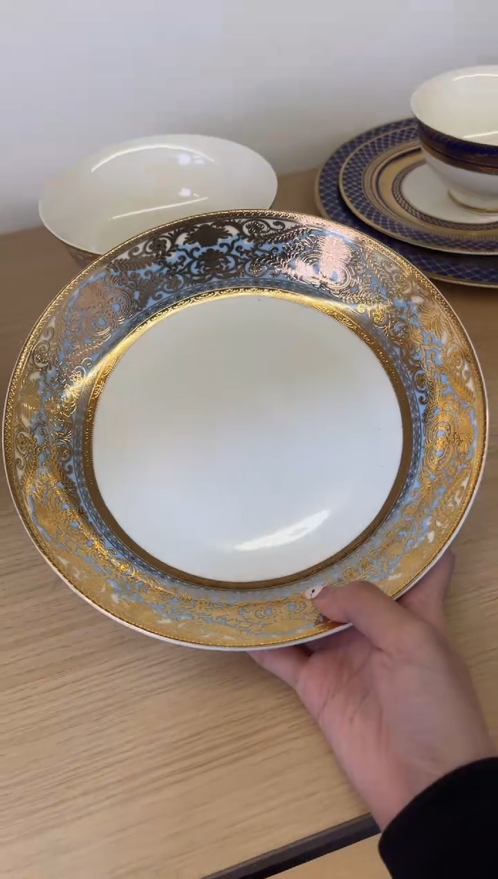 瓷片9寸深菜盘2个一单