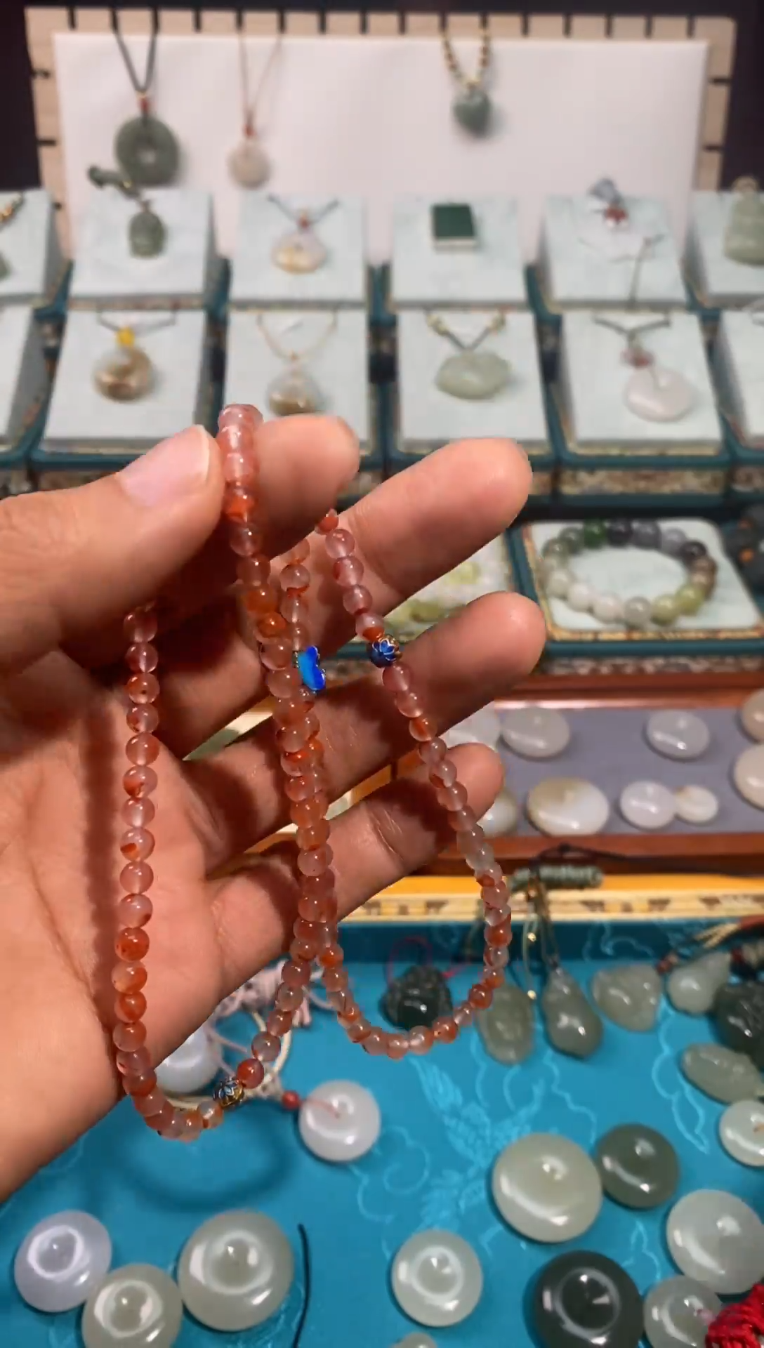 【闪购商品】南红玛瑙手链未镶嵌南红多圈手串