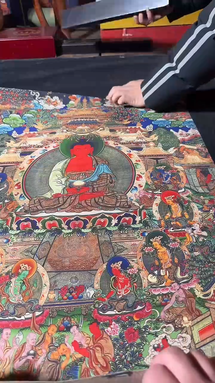 卷轴画藏式珍藏彩绘艺术馆90
