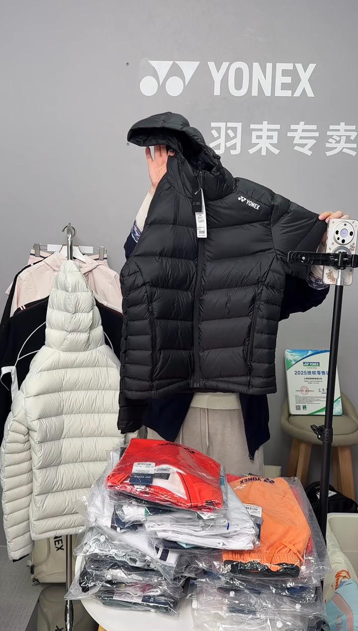 男羽绒服YOBC4054CR-007黑色-XL