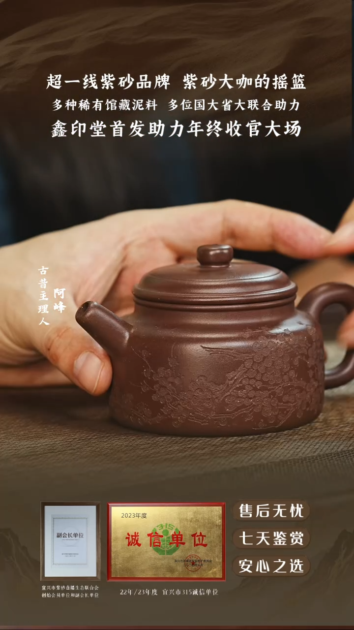 鑫印堂紫泥大红袍德钟200cc