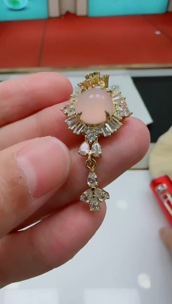 未镶嵌颈饰玛瑙/玉髓LX玛瑙蛋面吊坠GLL-多样性发其一