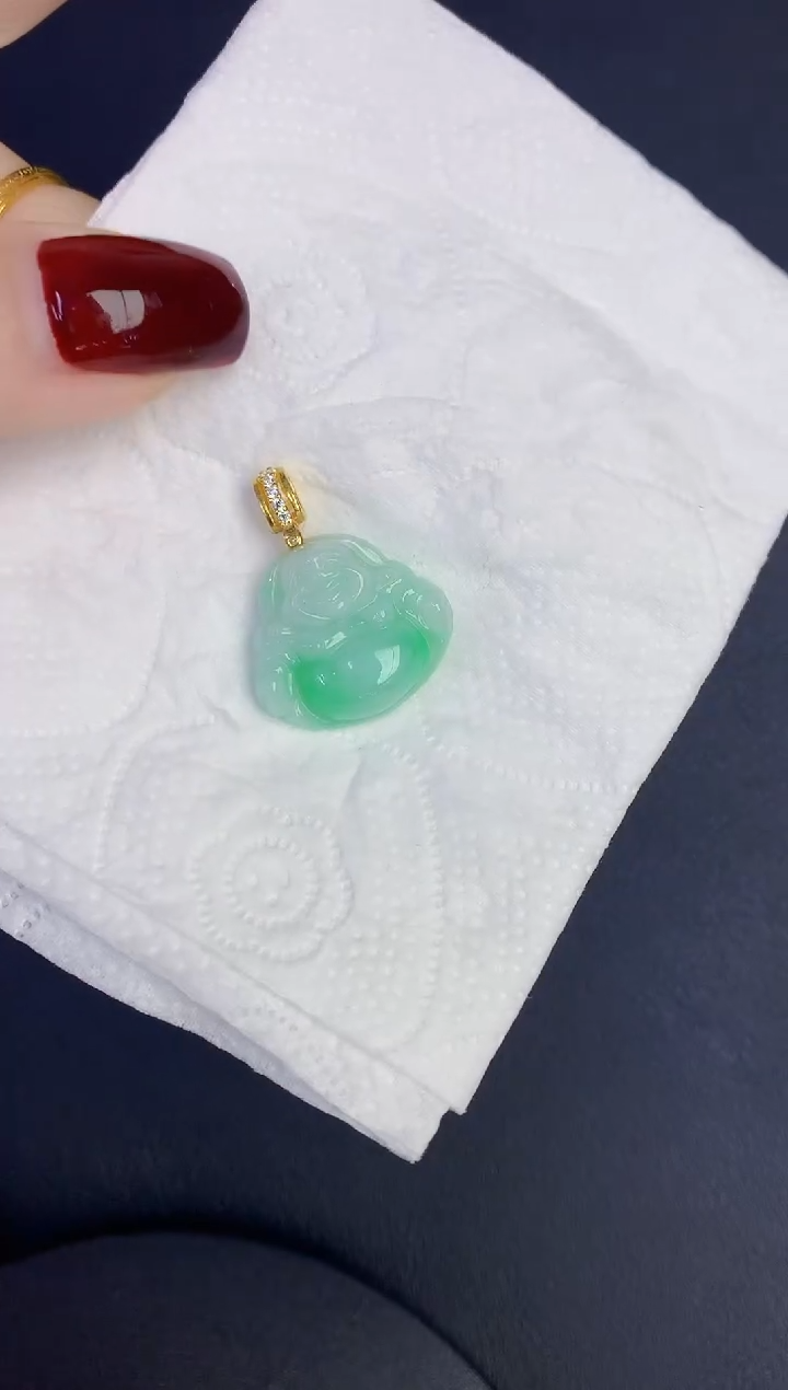 颈饰未镶嵌翡翠缅甸天然翡翠a货