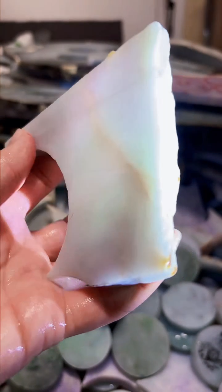 【闪购商品】翡翠颈饰未镶嵌A货白文1518