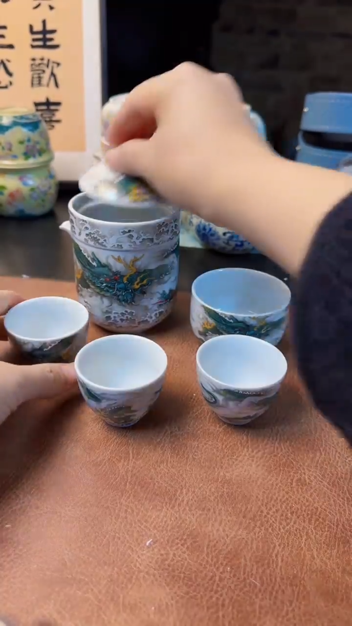 【闪购商品】杯德化白瓷，快客茶具