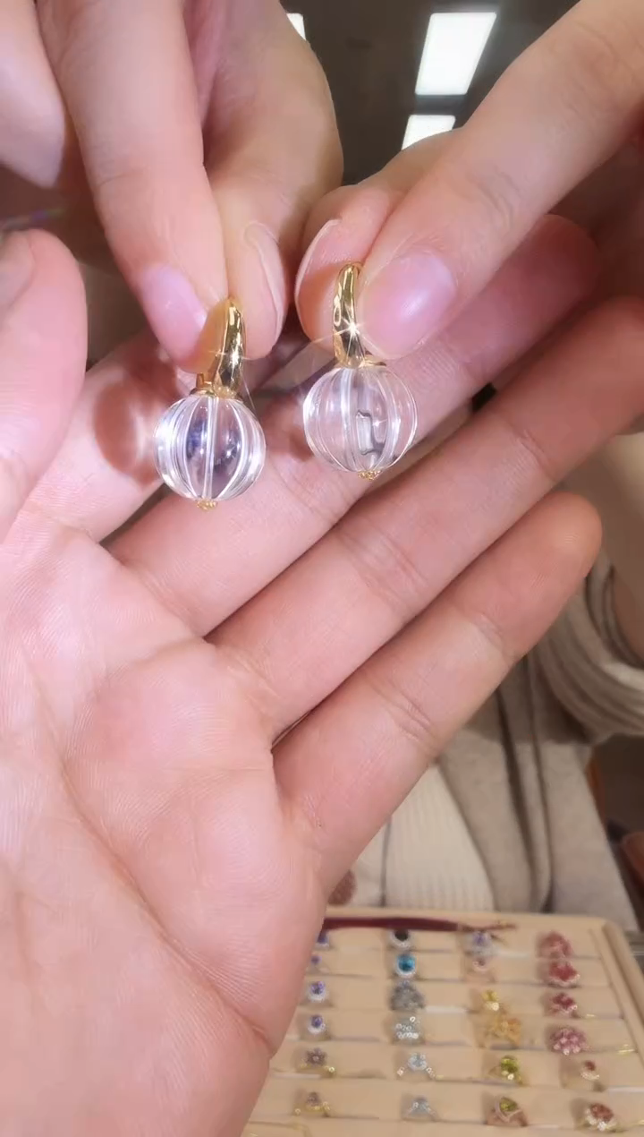 银S925镶嵌耳饰水晶09