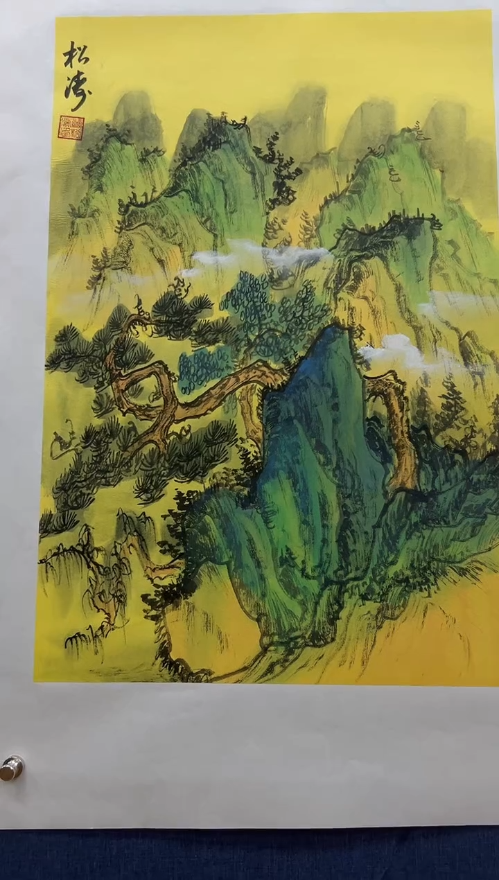 国画国画国画手绘作品-山水