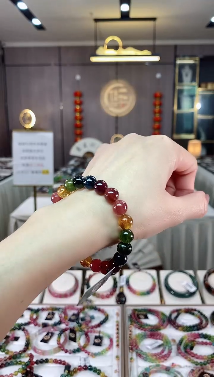 【闪购商品】碧玺单圈手串8mm+未镶嵌（多样性发一条）hon