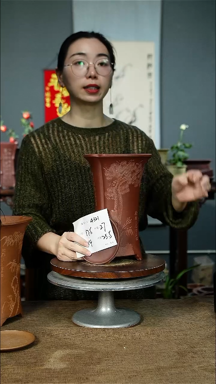 紫砂花盆4321+Z紫砂花盆紫砂