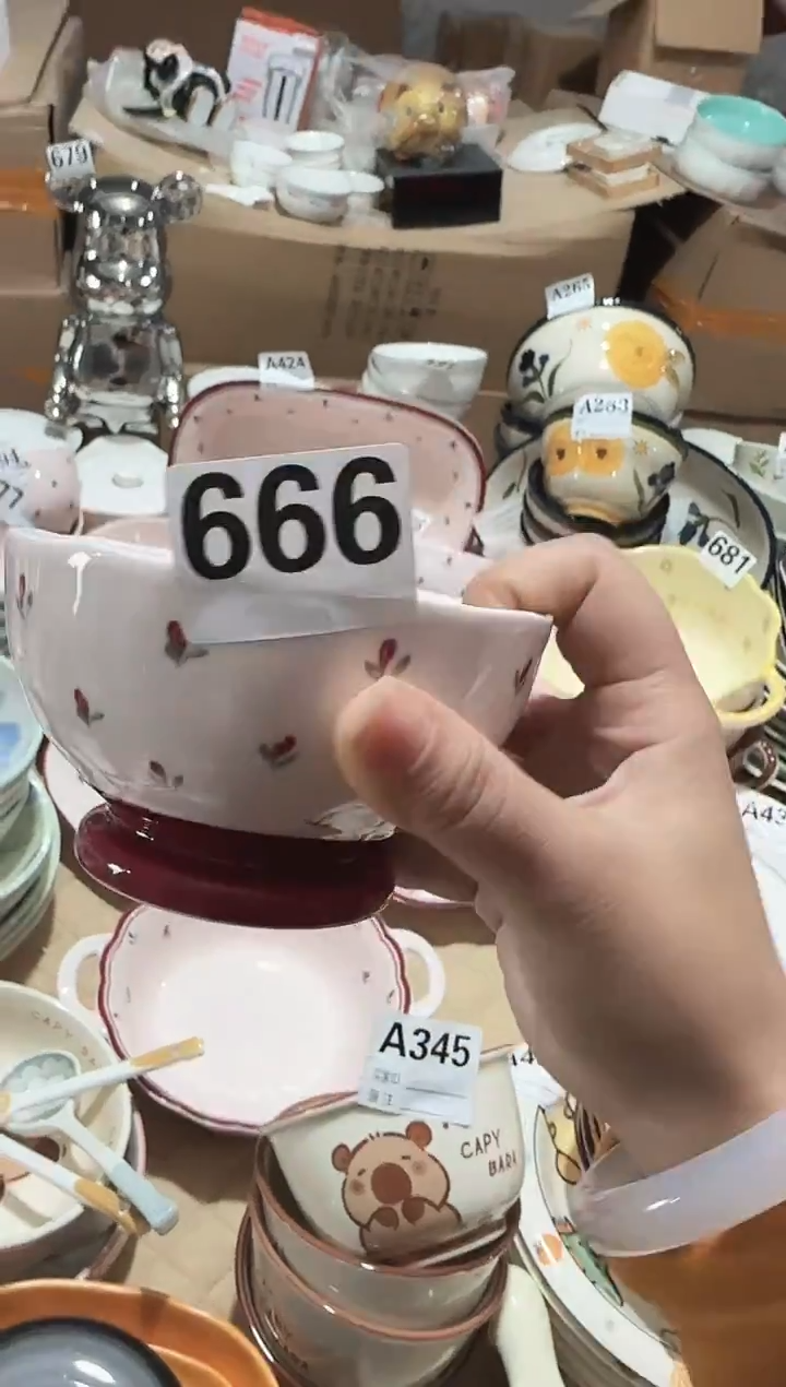 【4.65寸★4个】黑点针眼属正常陶瓷都有介意慎拍微瑕破损包赔