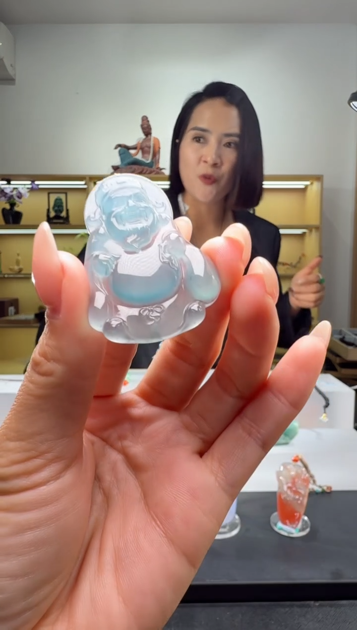 吊坠(不含链)未镶嵌翡翠财神（多样性发其一）