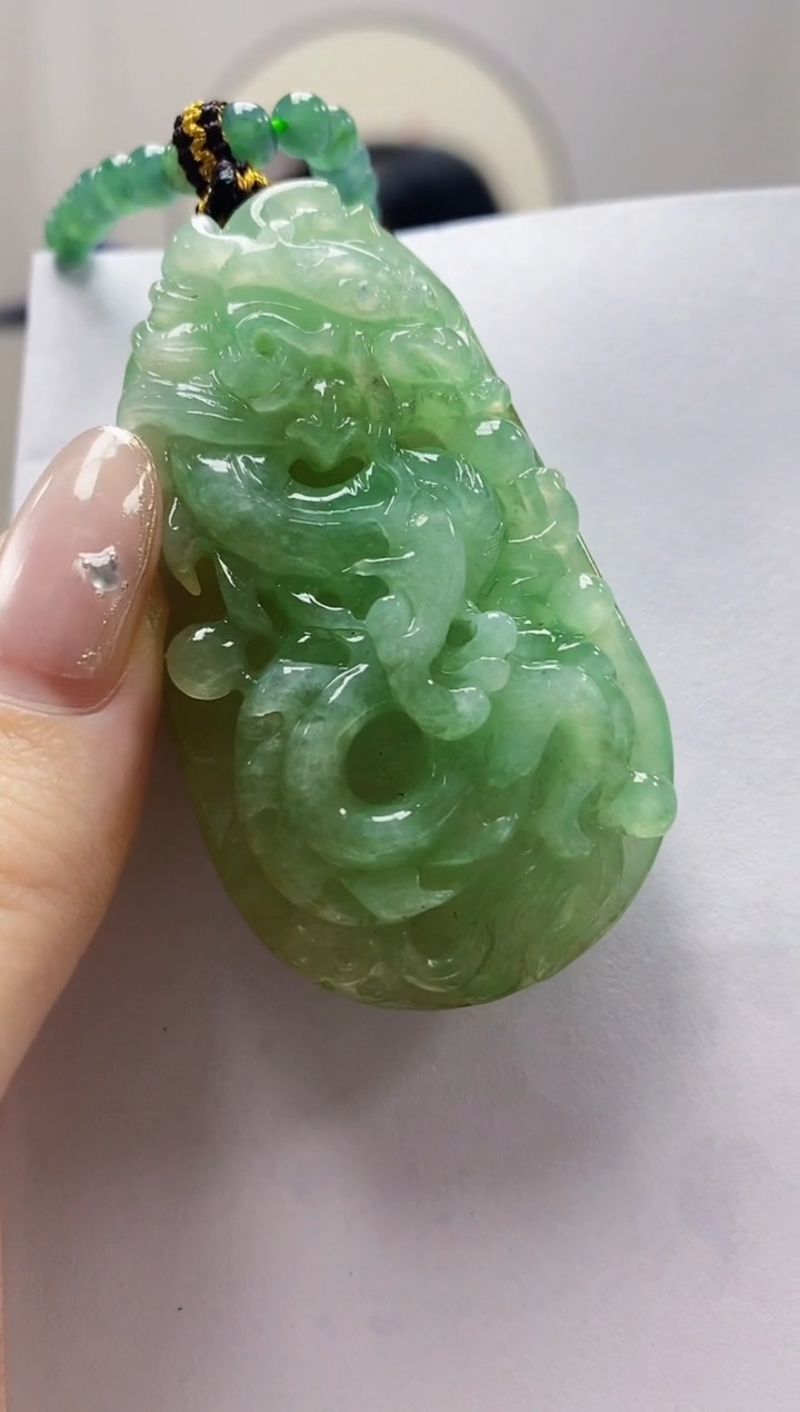 定制翡翠未镶嵌4852jw-毛货挂件41赠珠链