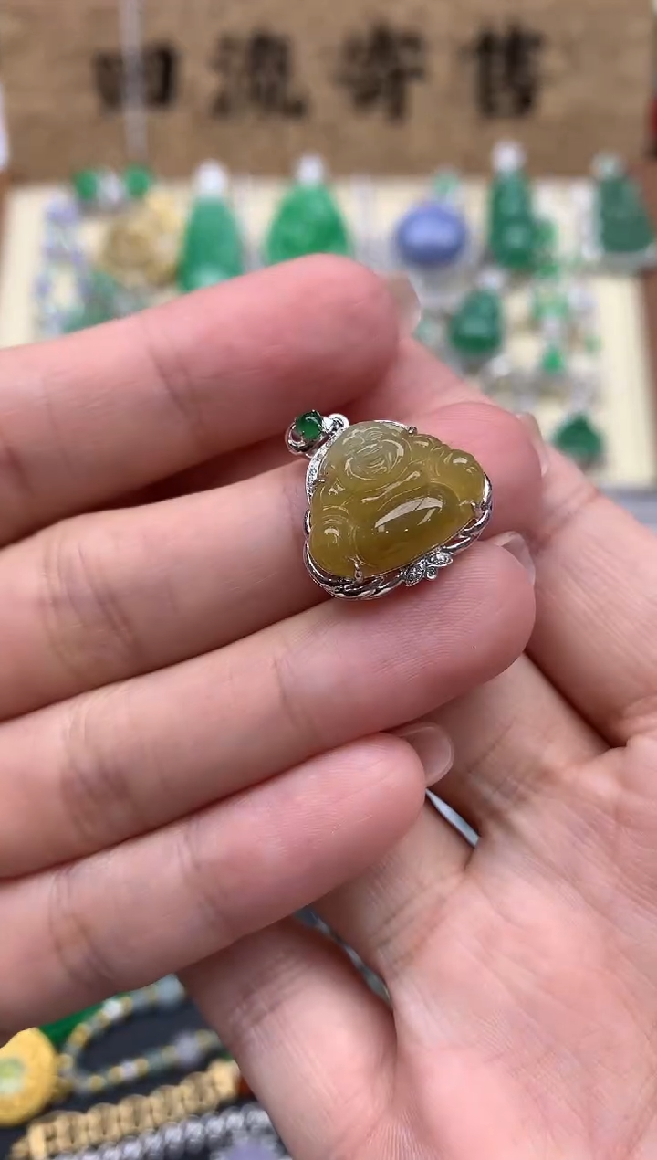【闪购商品】翡翠颈饰18K金镶嵌237-中国好珍宝
