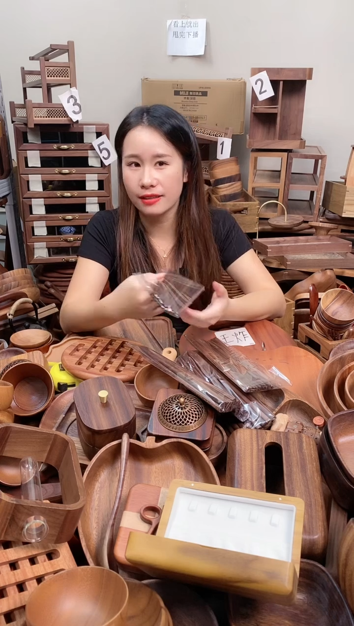 木  北美黑胡桃木筷子 到手10双