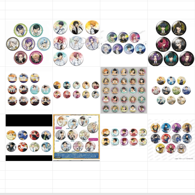 奇【清仓浮浮】蓝锁 排球 防风铃坂本日谷清仓自选徽章吧唧（代拆）