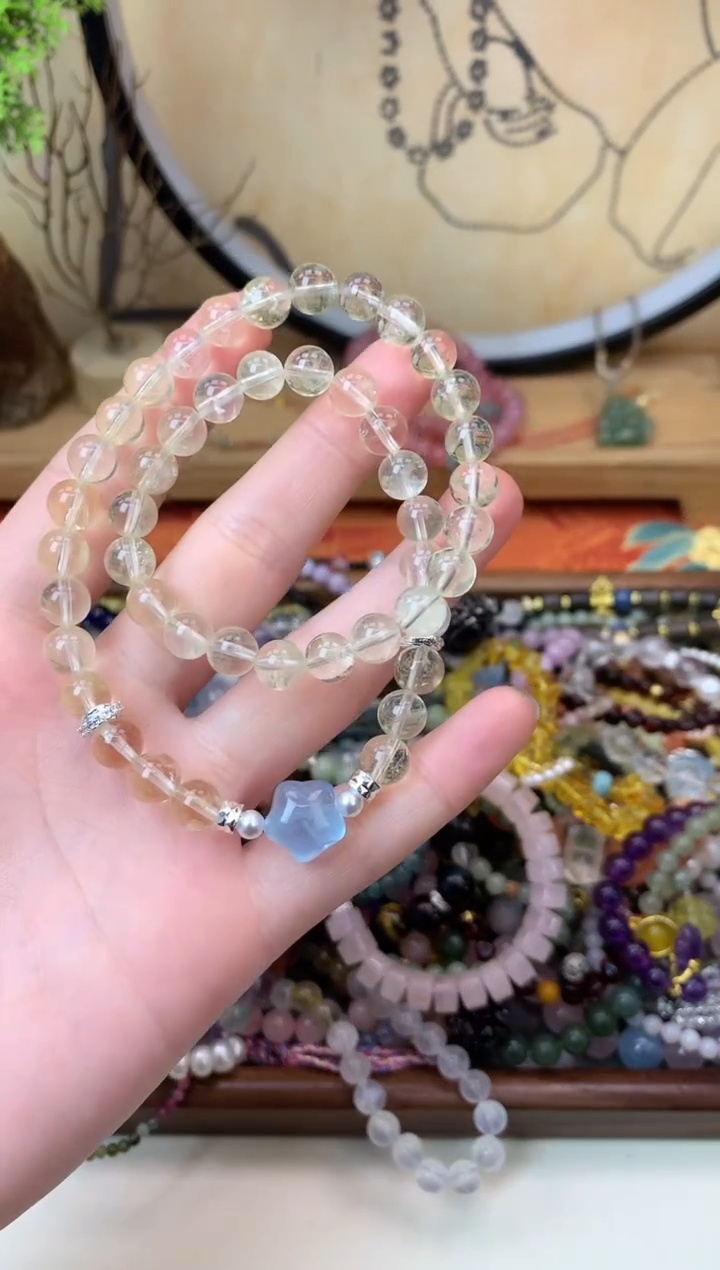 【闪购商品】黄晶手链未镶嵌1173手串