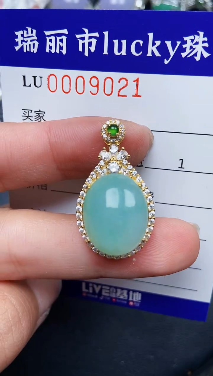 【闪购商品】翡翠颈饰银S925镶嵌9021