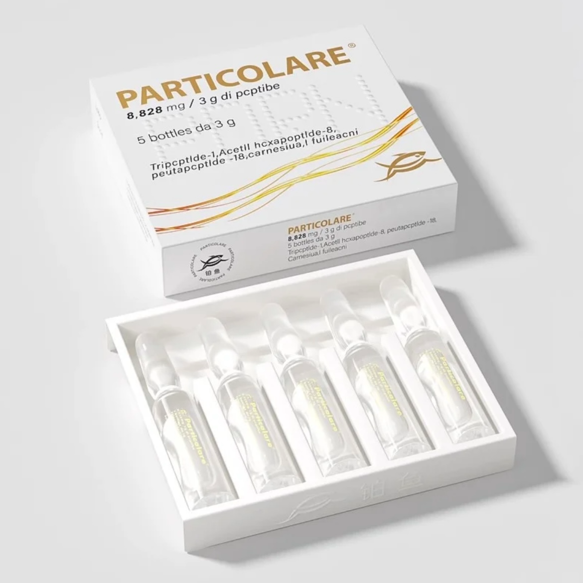 【保真】铂金三文鱼水光精华液 舒缓退红补水保湿三文鱼淡纹