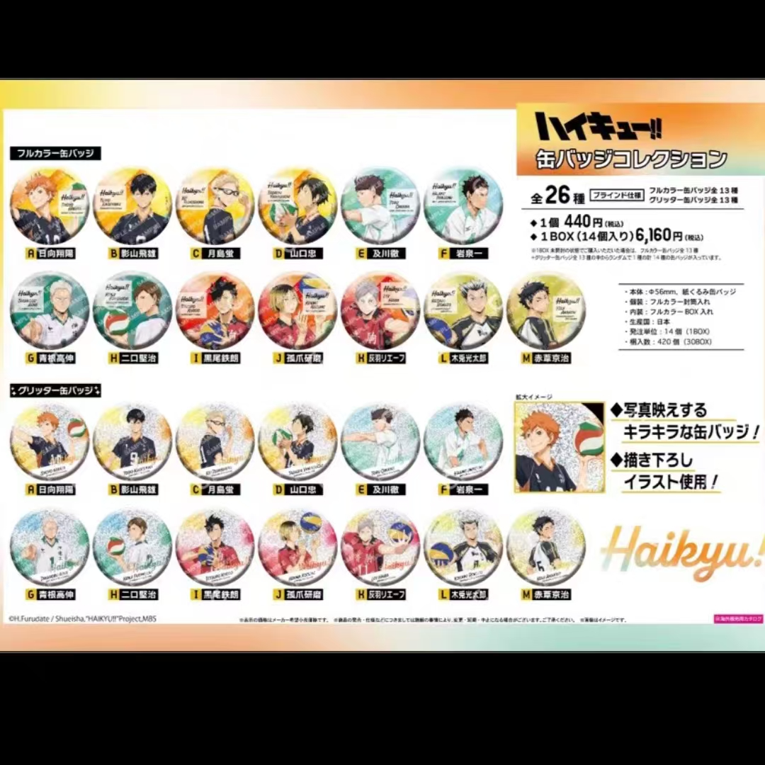 排球少年 IAGF抱球闪徽章