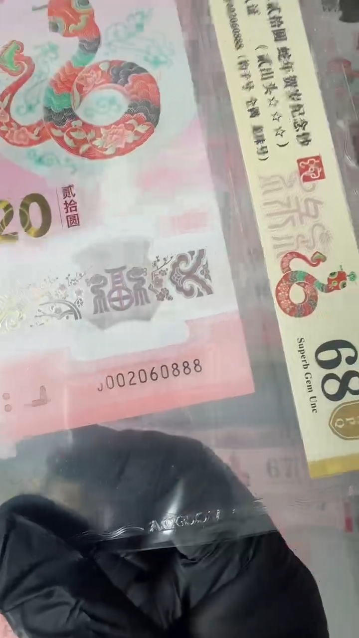 【闪购商品】2025年蛇钞单张JO0260888