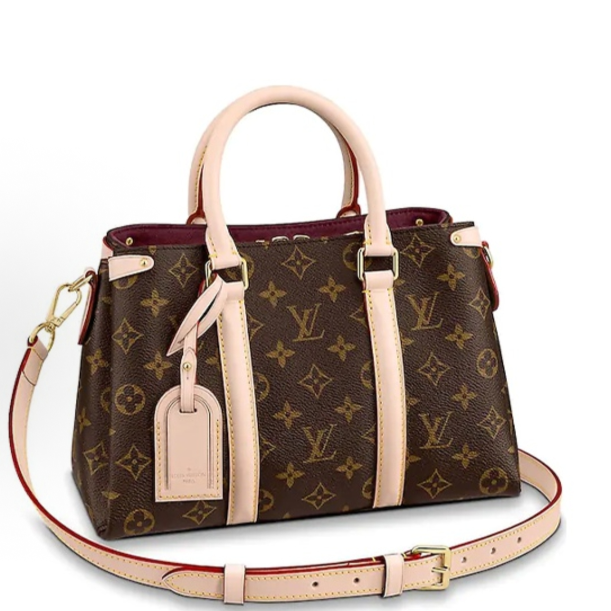 99新 LouisVuitton/路易威登 LV女包Soufflot老花手提单肩斜跨包