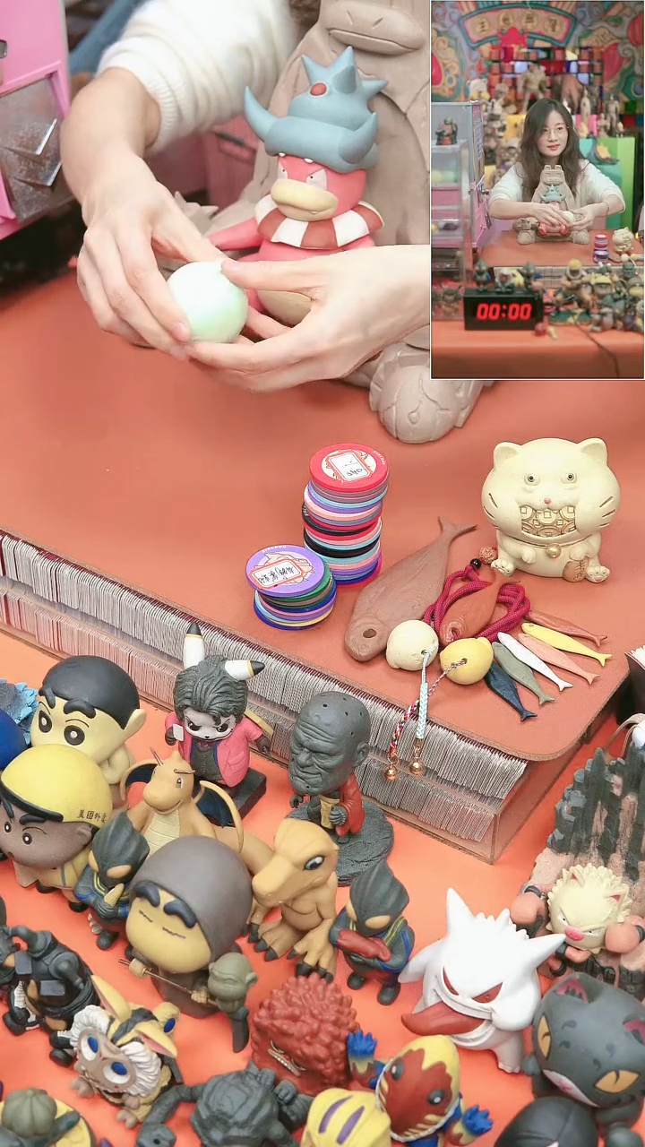 静态紫砂小猫钓鱼玩法