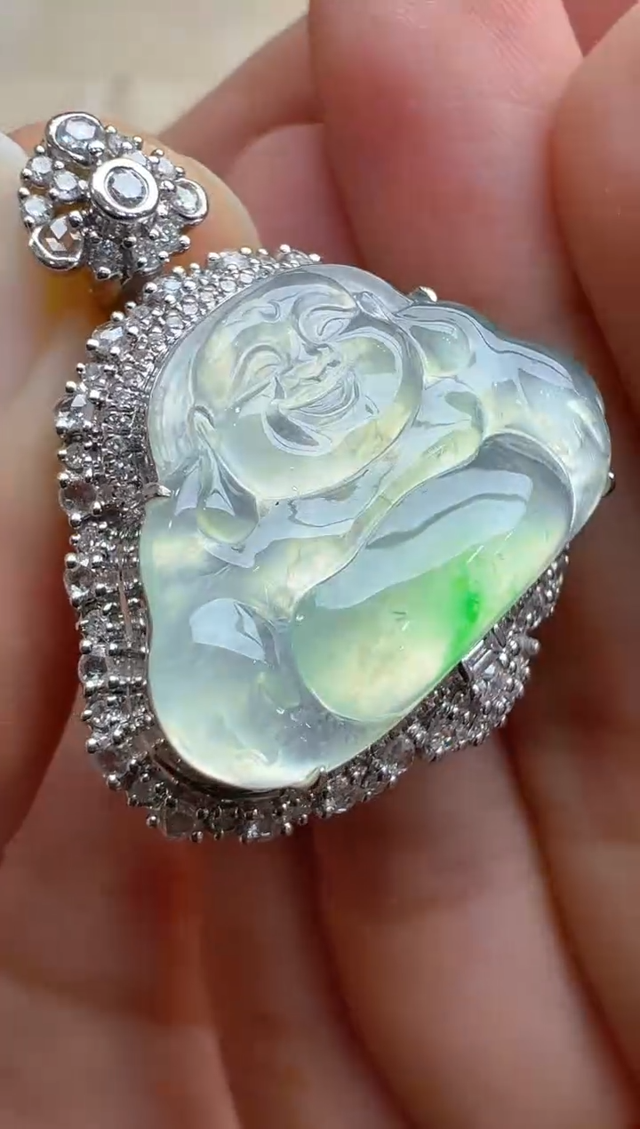 【闪购商品】翡翠吊坠(不含链)18K金镶嵌多样性团购发一件