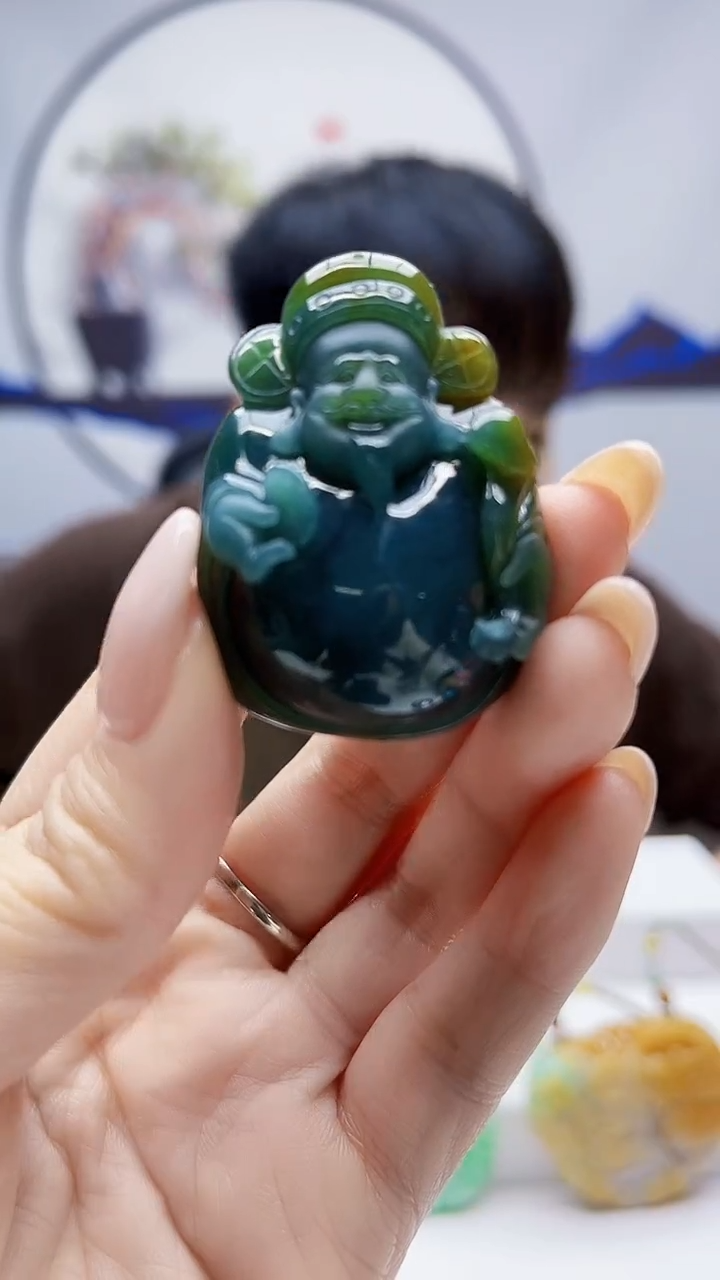 未镶嵌定制翡翠毛货挂件53