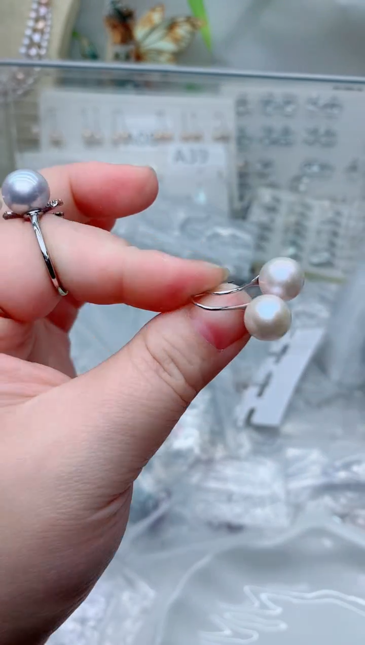 未镶嵌耳饰淡水珍珠多样性发其一【非无瑕】