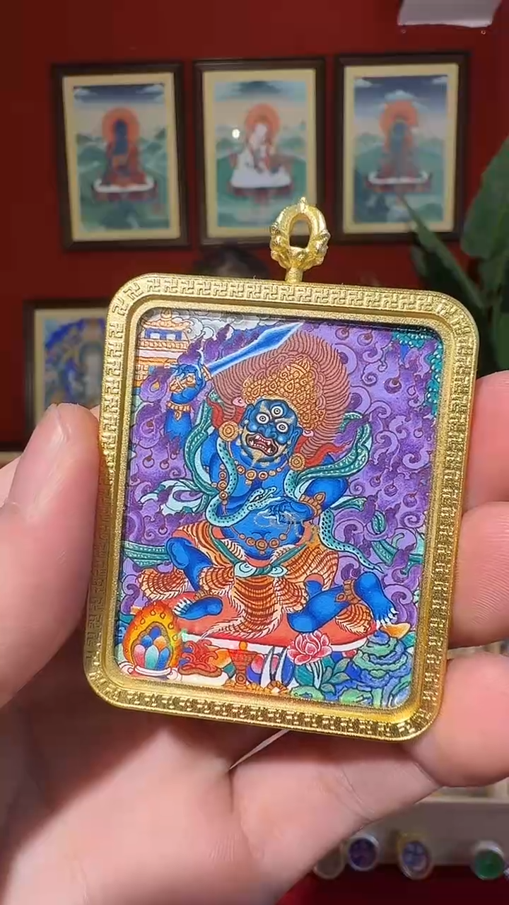 吊坠不动老师-热贡纯手绘-卓玛